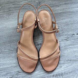 Madewell The Gwenn Block-Heel Sandal Model: NR008 Color: Fallen Timber Size: 8H